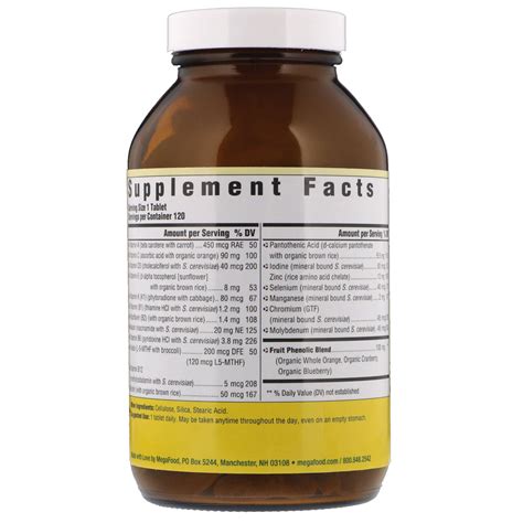 Megafood Men Over 55 One Daily 120 Tablets The Supplement Shop