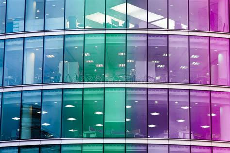 Modern Business Office Building With Glass Stock Image Image Of