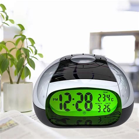 Digital Talking Alarm Clock With Speaker Temperature And Humidity