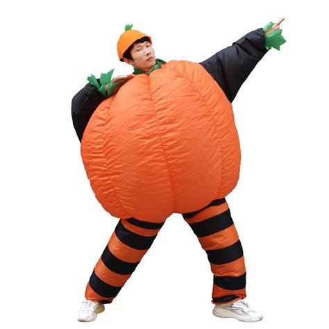 inflatable pumpkin costume halloween party carnival cosplay fancy dress blow up suit for women