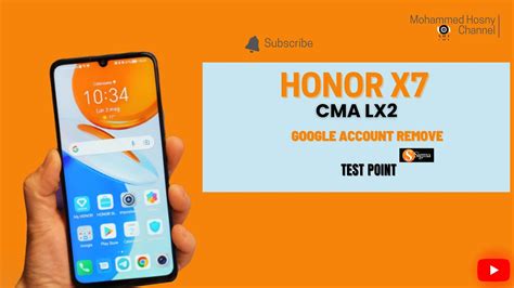 إزالة حساب جوجل HONOR X CMA LX GOOGLE ACCOUNT REMOVE TEST POINT VIA UNLOCKTOOL YouTube