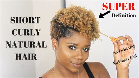 How To Make Your Short Natural Hair Curly Ft Lotta Body Products Tapered Cut Natural Hair
