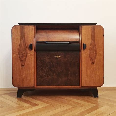 Record Player Cabinet By Jindrich Halabala For Up Zavody 1930s 94765