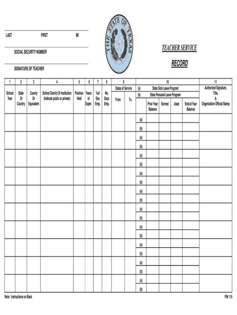 Service Book Of Teachers Fill Out And Sign Printable Pdf