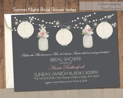 Paper Lanterns Bridal Shower Invitations In Cream Blush Pink Engagement