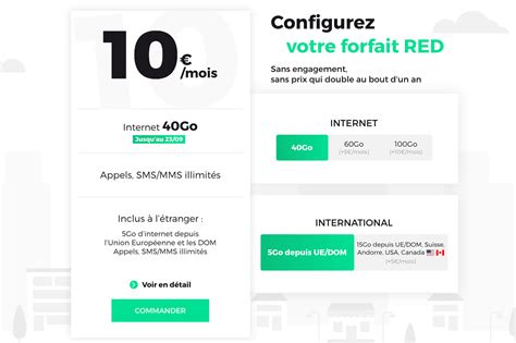 Depuis 2016, sfr commercialise des abonnements internet (adsl, fibre ftth et fttla) et des mobiles sans engagement à travers sa marque low cost : Forfait mobile : RED by SFR illimité 10 Go avec tarif à ...