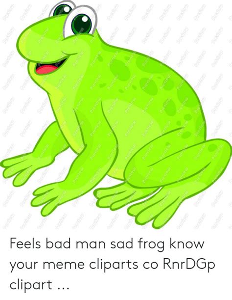 Feels Bad Man Sad Frog Know Your Meme Cliparts Co Rnrdgp Clipart Bad