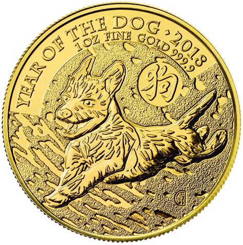 2018 Royal Mint Year Of The Dog 1oz Gold Coin Bullionbypost From £1485