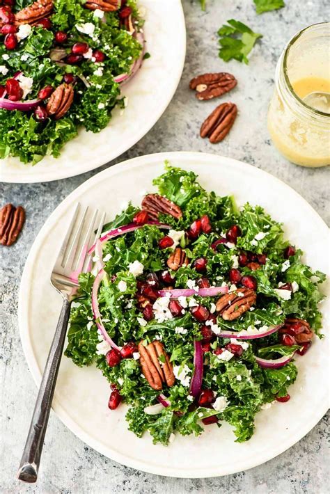 Winter Salad With Kale And Pomegranate