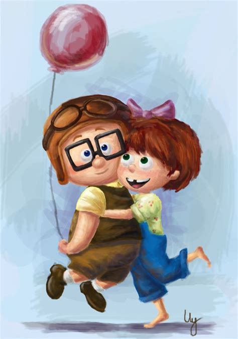 Carl And Ellie Disneypixar Movie Up 2009 ~ Artistic Work By