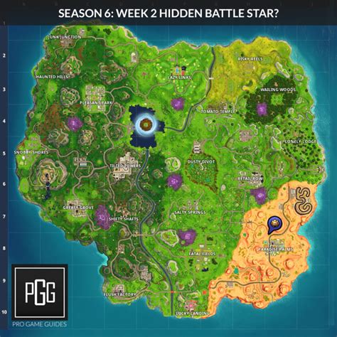 Fortnite Season 6 Hiddensecret Battle Stars Locations Hunting Party