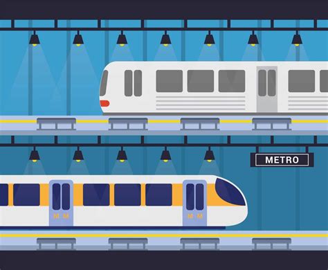 Metro Vector Illustration Vector Art And Graphics