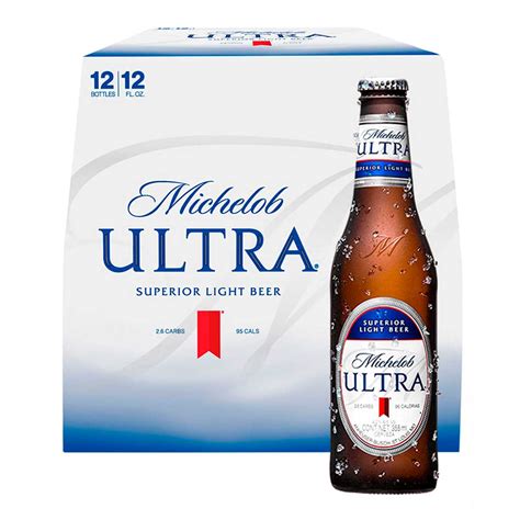 Cerveza Michelob Ultra 12 Pack Botellas 355ml Chedraui