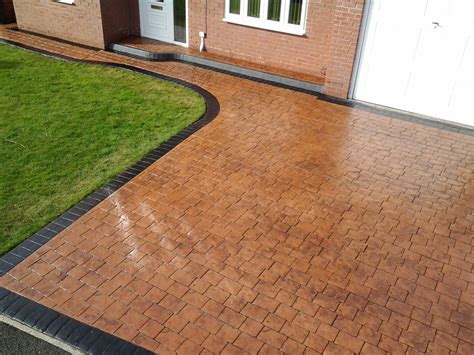 Cobble Styles Pattern Imprinted Concrete Driveways Wigan Dh Driveways