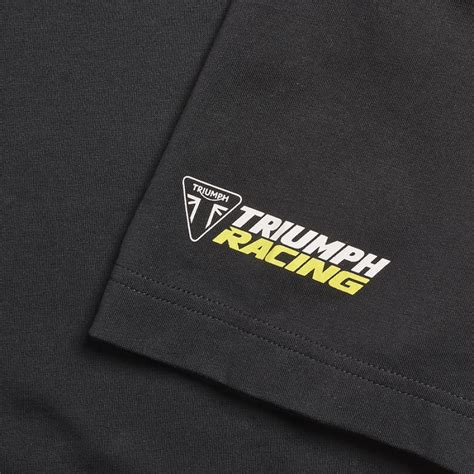 Moto2 Gp Triumph Racing Back Print T Shirt In Black Official Triumph