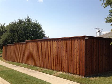 Pre Sealed Cedar Board On Board Fence With Cap And Trim Installed By