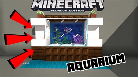 Minecraft Bedrock Tutorial How To Build An Aquarium Pocket Edition