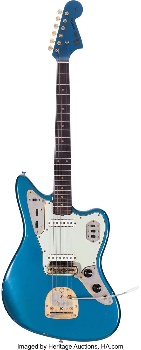 1964 Fender Jaguar Lake Placid Blue Solid Body Electric Guitar Lot