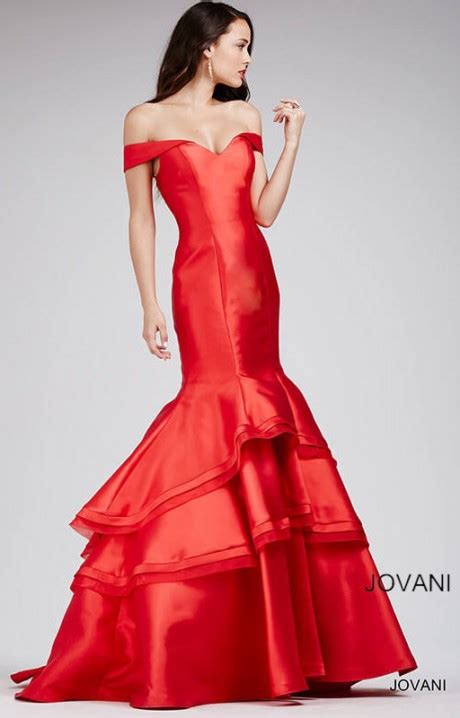 Jovani 31100 Triple Ruffle Mermaid Dress Prom Dress
