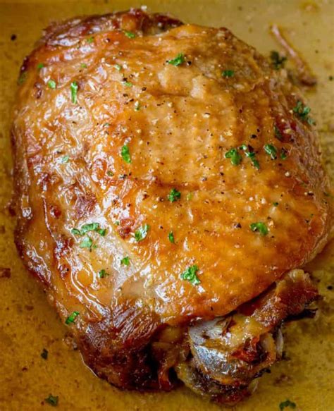 easy roasted turkey thighs dinner then dessert