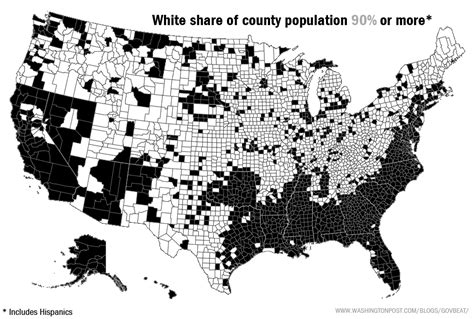 Diversity In Americas Counties In 5 Maps The Washington Post
