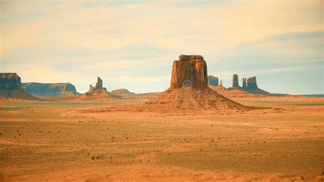Stylized Shot Of Merrick Butte In Monument Valley Stock Photo Image