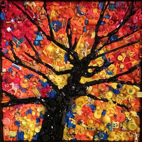Abstract Tree Summer Art Projects Trash Art Plastic Art Abstract