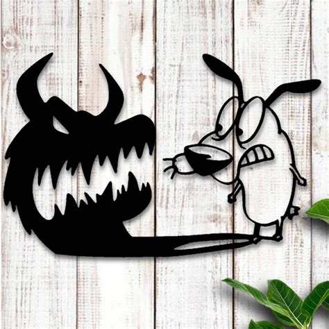 Choose Color Courage The Cowardly Dog Spooky Shadow Halloween Etsy Canada