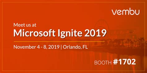 Meet Us At Microsoft Ignite 2019