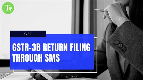 How To File Gstr B Nil Return Through Sms Fast Easy Method Taxmani