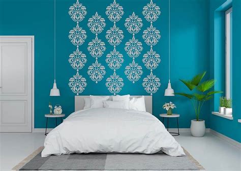 Easy Damask Wall Stencils For Painting Damask Designs