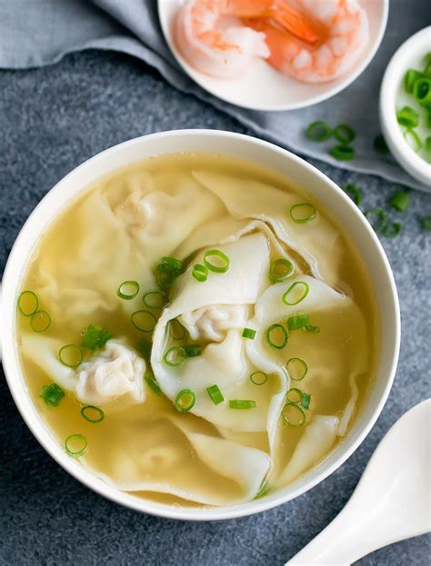 Homemade Wonton Soup With Video Step By Step Kirbies Cravings Recipe Wonton Soup