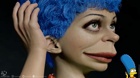 3d Model Of Marge Simpsonreal Time Zbrushcentral