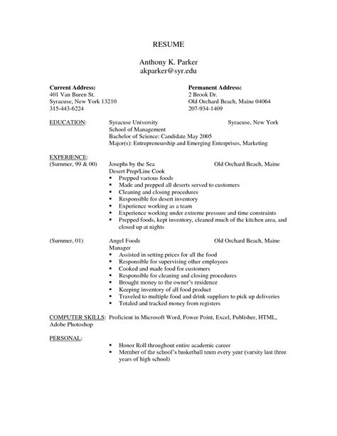 Here's what this looks like in practice. Free Resume Templates | Professional CV Format | Printable ...