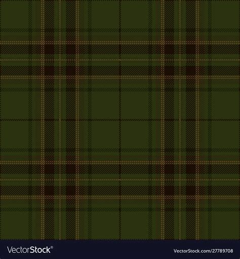 Dark Green Tartan Plaid Scottish Pattern Vector Image