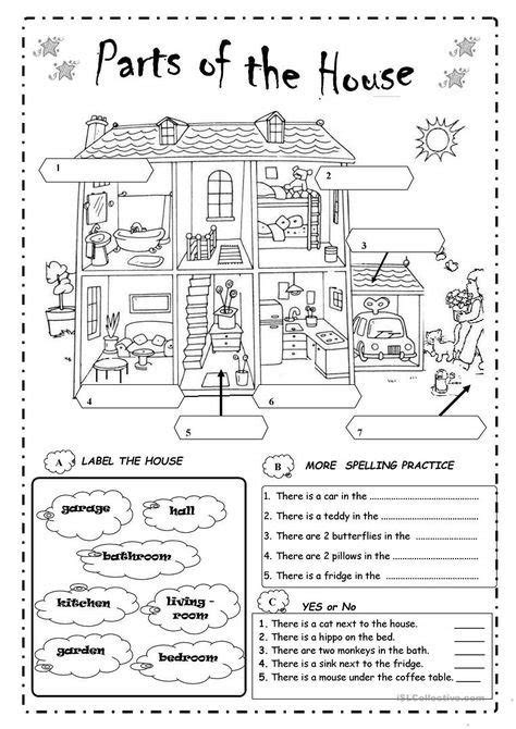 Part Of The House Worksheet