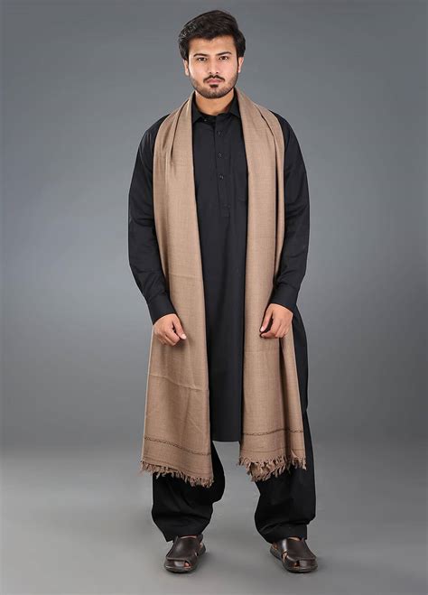 Sanaulla Exclusive Range Pashmina Weaved Mens Shawl 13 Winter