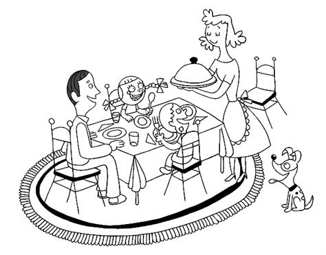 Dibujo de Cena familiar pintado por en Dibujos net el día 16 10 20 a