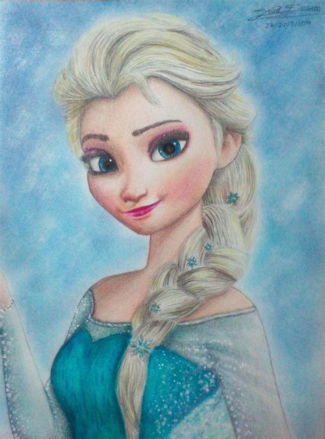 Elsa Blue Snow By Xreithyemx On Deviantart Disney Drawings Frozen