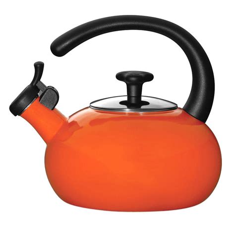 Rachael Ray 6 Cup Stovetop Tea Kettle In Orange 54934 The Home Depot