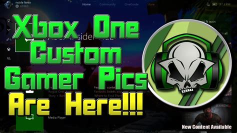Xbox One Custom Gamer Pics Now Available Youtube