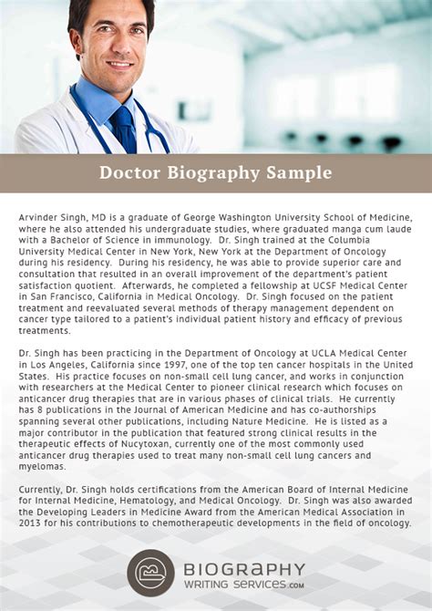 Doctor Biography Sample By Bestbiographysamples On Deviantart