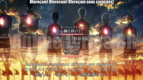 Pt Br Legendado Attack On Titan Season 2 Opening Shinzou Wo Sasageyo