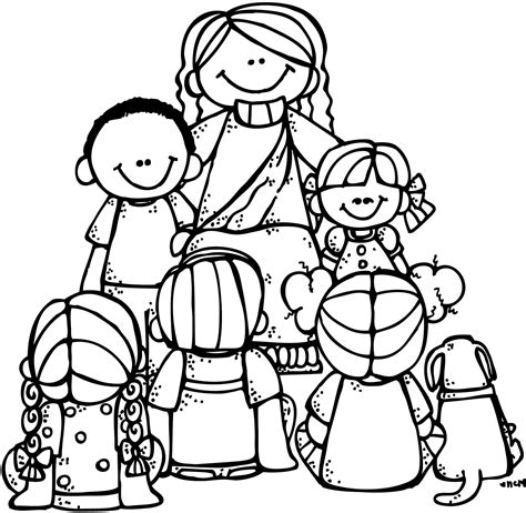 Jesus Loves Children Black And White Clipart 20 Free Cliparts