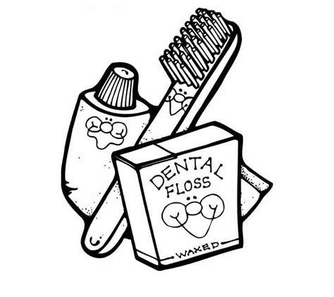 Free Printable Dental Coloring Pages