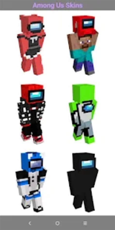Among Us Skins For Minecraft Para Android Download