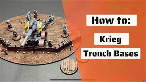 How To Krieg Trench Bases For Warhammer 40k And Kill Team All Base