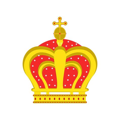 Crown Vector King Queen Isolated Icon Royal Design Symbol Illustration