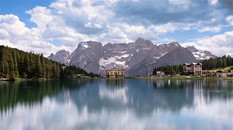 Misurina Lake In Cortina Dampezzo Dolomites Italy Photograph By