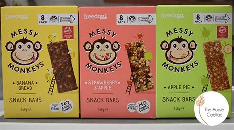 Messy Monkeys Snack Bars The Aussie Coeliac